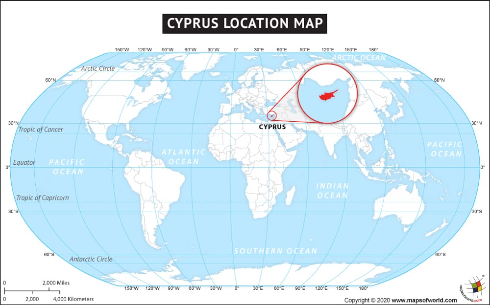 cyprus location map